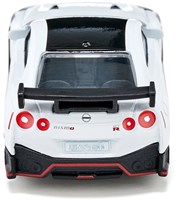 Siku speelgoedauto Nissan GT-R Nismo sportwagen zwart-wit metaal-3