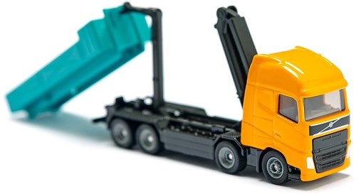 Siku Volvo kraantruck speelgoedauto met draaibare kraan en afrolbare bak-3