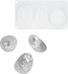 Jesmonite Siliconen Mal 26,3x14,5x3 cm Keien