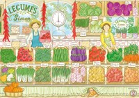 Magnolia legpuzzel Simon's Greengrocer - 1000 stukjes kleurrijk speelgoed
