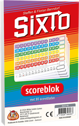 White Goblin Games scoreblok Sixto - 80 dubbelzijdige scorevellen
