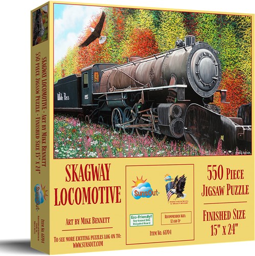 SunsOut puzzle locomotive Skagway - 550 pièces puzzle train-2