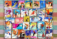 Grafika Ski Stamp Posters - 1000 Teile