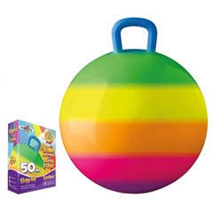 Planet Happy Gebro Harlekijn Skippybal Regenboog 50 cm 6+