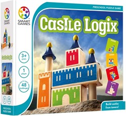 Smart Games houten Castle Logix puzzelspel - 48 uitdagingen - ruimtelijk inzicht