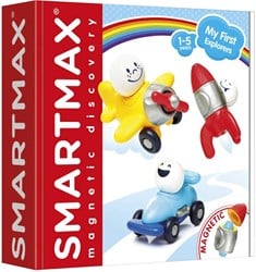 Smartmax magnetisch speelgoed My First Explorers bouwset auto vliegtuig