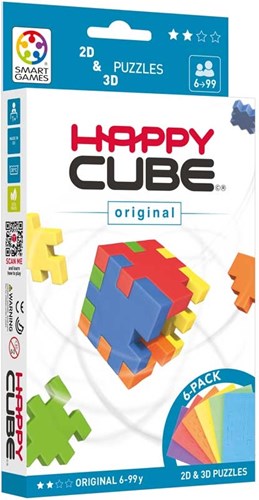 Smart Games 3D-puzzel Happy Cube 6 kleuren pack origineel
