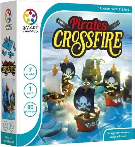 Smart Games piratenspel Pirates Crossfire - denkspel met 80 opdrachten