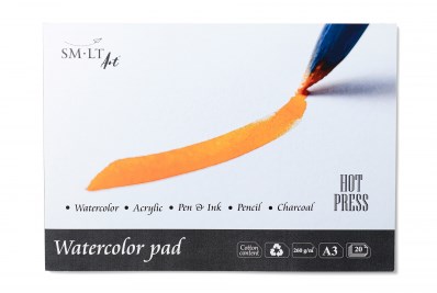 SMLT bloc aquarelle lisse A3 papier 260g 20 feuilles pour artistes