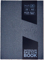 SMLT carnet de croquis aquarelle couverture rigide A5 160g FSC 80 feuilles papier