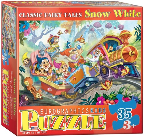 Eurographics puzzel Sneeuwwitje en de zeven dwergen - 35 stukjes karton-2