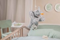 Steiff pluche muziekdoos Ellie olifant, lichtgrijs - 25 cm knuffel-3