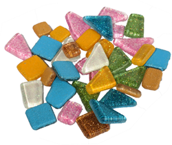Colourful Mosaics mosaïque en verre pastel pailleté jouet créatif 260g