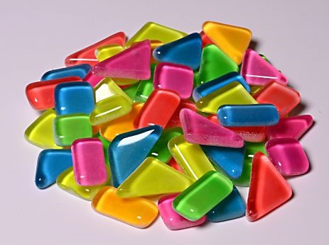 Colourful Mosaics jouet mosaïque Soft Glass Glow in the Dark 100 g