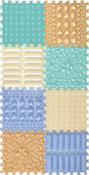 Ortoto Tapis de puzzle de massage sensoriel Herbe boîte 8 pièces
