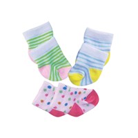 Heless poppen sokken set 3 stuks kleurrijk 35-45cm poppen accessoires-2