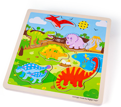 Bigjigs Geluidspuzzel Dinosaurus