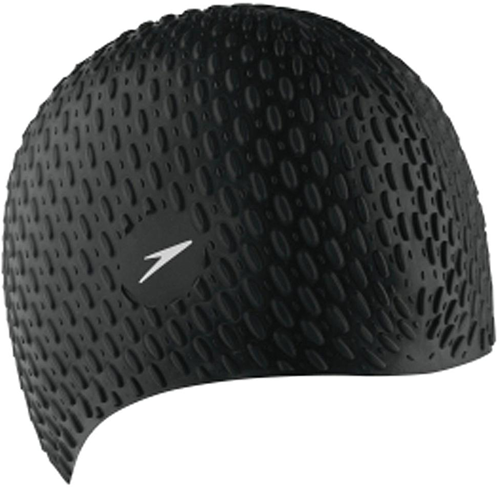 Speedo bonnet de bain Bubble Cap noir - accessoire natation silicone adulte