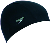 Speedo bonnet de bain polyester noir - accessoire natation adulte