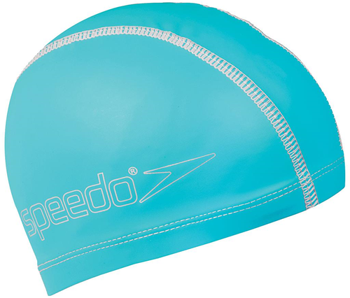Speedo bonnet de bain junior bleu - bonnet de natation résistant à l'eau polyester