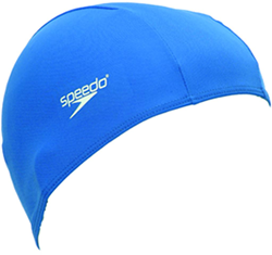 Speedo bonnet de bain polyester bleu junior - accessoire natation enfant