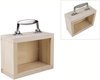 Hobbygroep tirelire valise bois verre acrylique 18x8x13 cm décoration