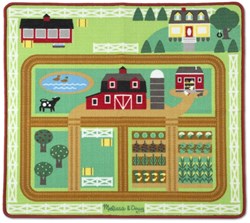 Melissa & Doug boerderij speelkleed met dieren en tractor - speelmat