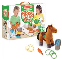 Melissa & Doug ensemble de jeu soin chevaux - cheval en peluche - jouet 23 pièces-3