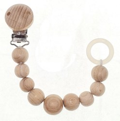 Hess speenketting babyaccessoire naturel hout motoriek