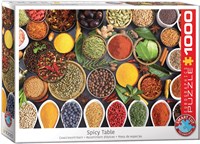 Eurographics puzzle Spicy Table 1000 pièces carton épices colorées-2
