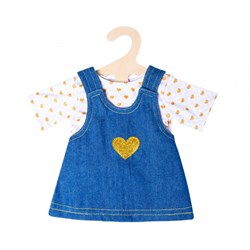 Heless vêtements de poupée robe en jean avec t-shirt pour poupée 35-45cm