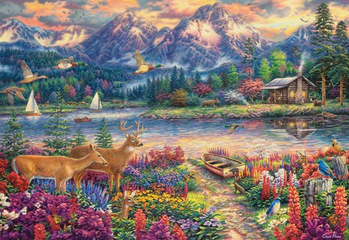 Castorland puzzle Spring Mountain Majesty - 1500 pièces puzzle