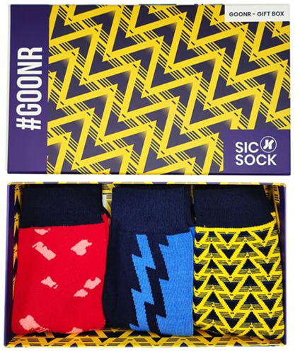 SicSock Retro Shirt Socks Gift Box - Arsenal - 7-11