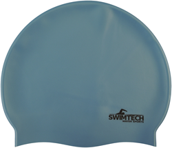 SwimTech bonnet de bain silicone adulte bleu ciel - accessoire natation