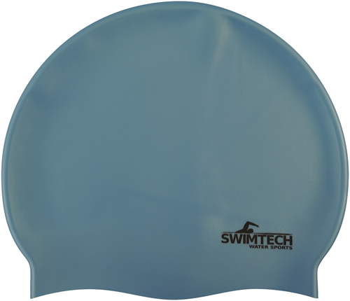 SwimTech bonnet de bain silicone adulte bleu ciel - accessoire natation