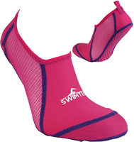 SwimTech zwemsokken junior roze - ademende pool sok met grip