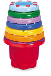 Tolo Jouet Tasses Empilables Arc-en-ciel - 7 pièces de jeu coloré