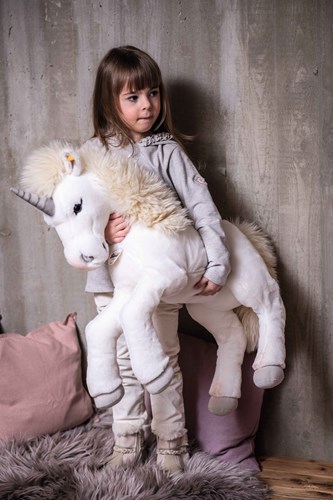 Steiff knuffel eenhoorn Starly wit - pluche bungelende eenhoorn 70 cm-3