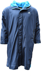 SwimTech parka jas waterdicht navy-blauw medium voor zwemmen