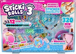 Sticki Rolls sticker knutselset Sticki Station met 320 stickers