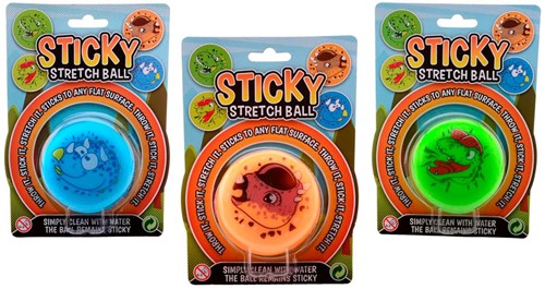 Sticky stretch bal dino op kaart 24345