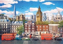 Gibsons legpuzzel Londen 500 stukjes - kleurrijke stadspuzzel