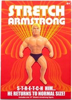 Basic Fun Stretch Armstrong retro speelgoedfiguur - 25 cm - klassiek