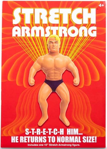 Basic Fun Stretch Armstrong retro speelgoedfiguur - 25 cm - klassiek