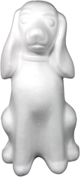 Hobbygroep chien en polystyrène décoration créative multicolore