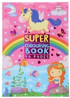 Kleurboek Super 96 pagina's voor kinderen - 1 stuk / kleur - willekeurig geleverd-3