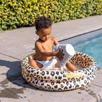 Swim Essentials baby zwembad panterprint beige - 60 cm opblaasbaar kinderbad-2