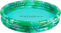 Swim Essentials opblaasbaar kinderzwembad Tropical groen 3 ringen - 150 cm