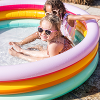Swim Essentials piscine enfant arc-en-ciel 150 cm - piscine gonflable-2