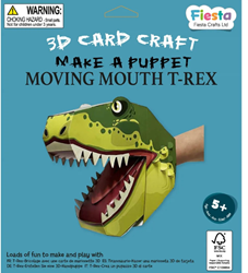 Fiesta Crafts kit créatif T-Rex 3D jouet dinosaure en carton